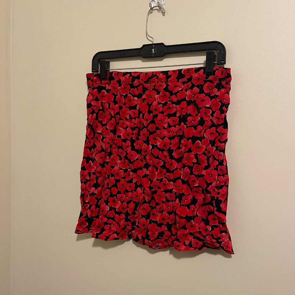 ZARA Accessories Red Floral Matching Set – Top & Skirt – Size L NWT - Picture 6 of 10